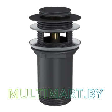 Умывальник Lauter 21502 (клапан 21190B + сифон 21635B, черный матовый) картинка 8
